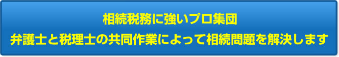 相続税務に強いプロ集団 弁護士と税理士の共同作業によって相続問題を解決します